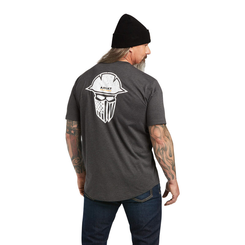 Ariat T-Shirts Herren - Rebar Workman Full Cover DunkelGrau ( IDTMV-2730 )